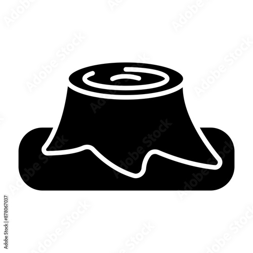 Tree stump line icon. Deforestation, logging, environmental issue, cut tree, forest destruction, wood, nature impact, ecology, tree stump, environmental, deforestation, logging, forest, nature