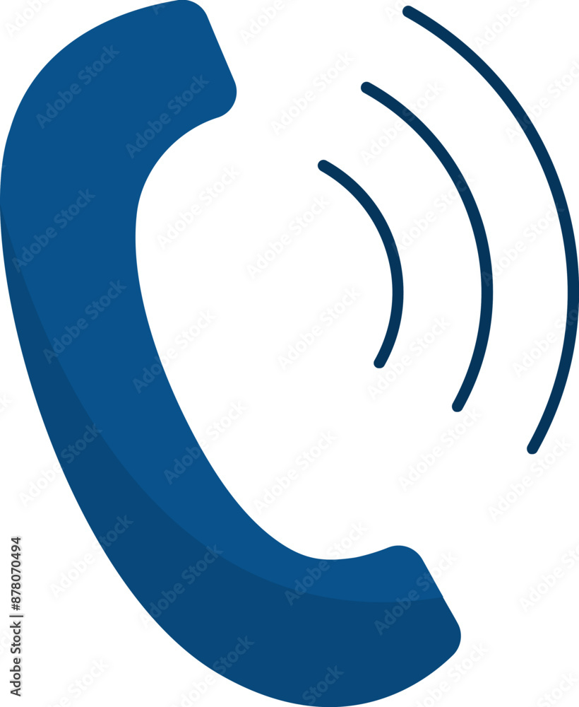 Fototapeta premium Phone Ringing icon in Blue Color.