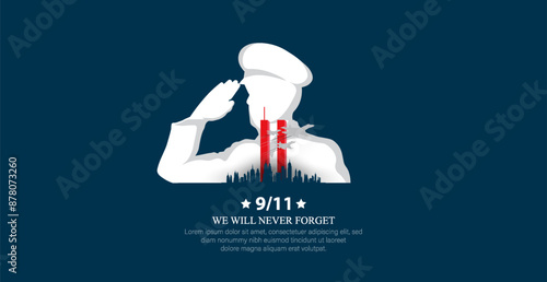 Patriot day USA. We will never forget. September 11	