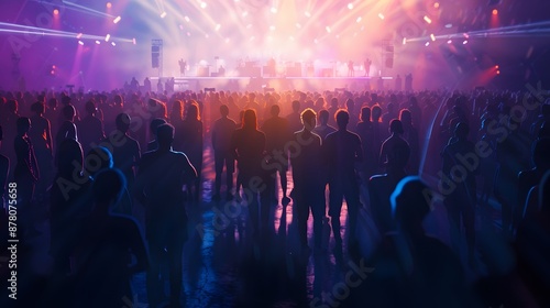 Wallpaper Mural people enjoying at outdoor summer festival Torontodigital.ca