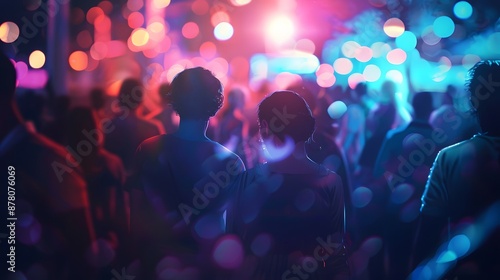 Wallpaper Mural people enjoying at outdoor summer festival Torontodigital.ca