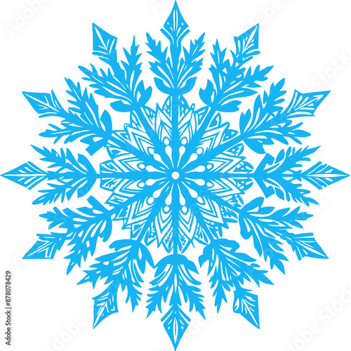 snowflake on transparent background