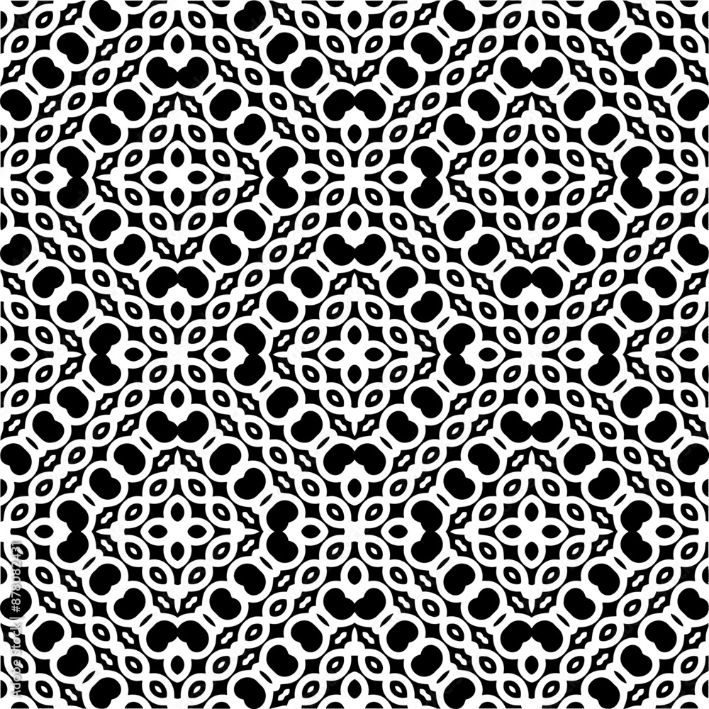 Monochrome pattern, Abstract texture for fabric print, card, table cloth, furniture, banner, cover, invitation, decoration, wrapping.seamless repeating pattern.Black color. Monochrome pattern, Abstract texture for fabric print, card, table cloth, furniture, banner, cover, invitation, decoration, wrapping.seamless repeating pattern.Black color.