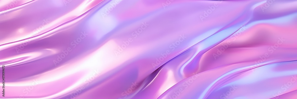 Obraz premium Abstract Purple Holographic Fabric Background,Abstract Pink and Blue Silk satin surface fabric