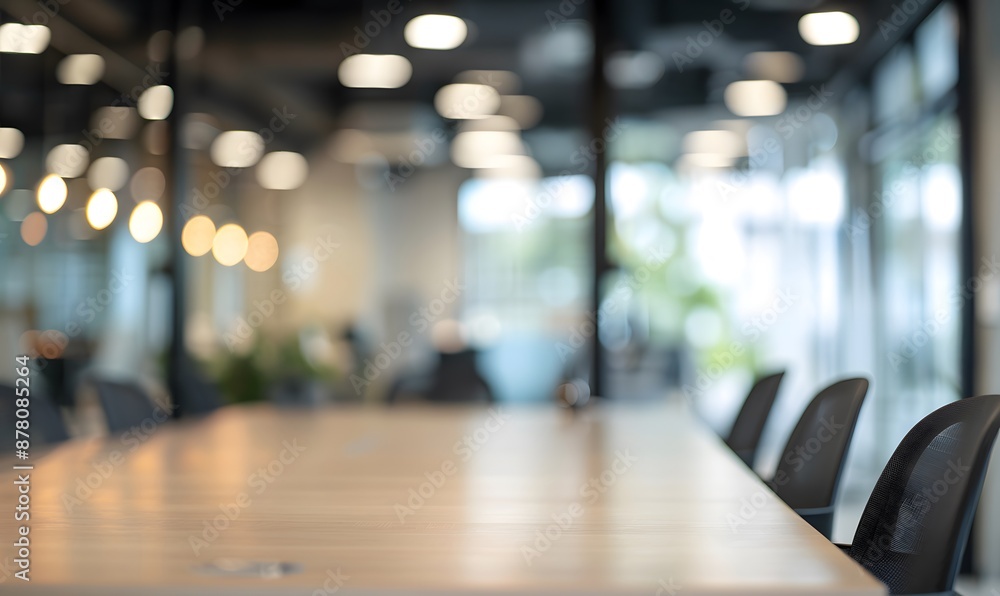 meeting room in a modern Business office, Generative AI meeting room in a modern Business office, Generative AI
