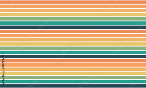 Abstract background with vintage color strip color lines endless pattern  seamless replete  design for fabric printing or retro background