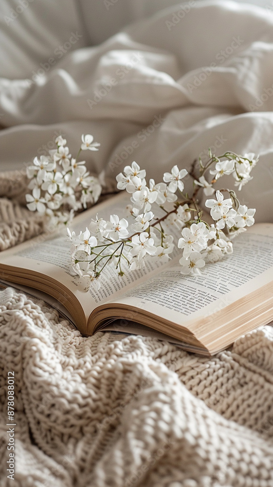 An open book with delicate pages An open book with delicate pages