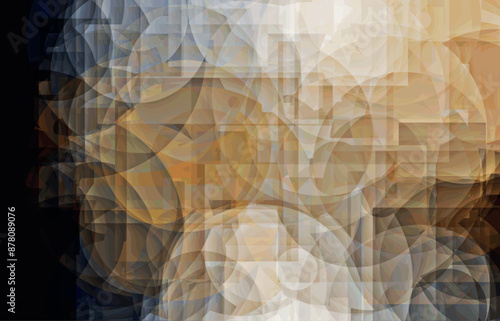 earth color gradient geometric design cut piece abstract black brown to gray yellow beige vector blended background	