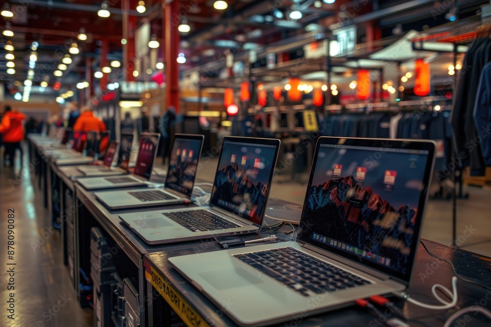 Obraz premium working environment background office work professional photography