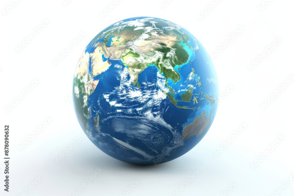 Earth Globe Showing Asia and Australia Earth Globe Showing Asia and Australia