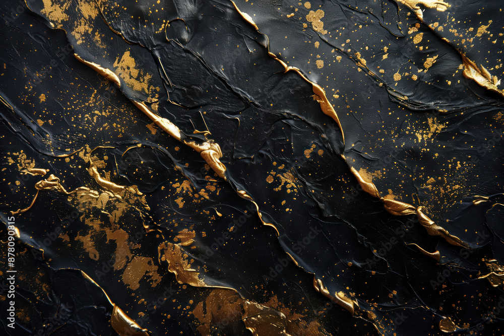 Fototapeta premium Luxury black background with gold
