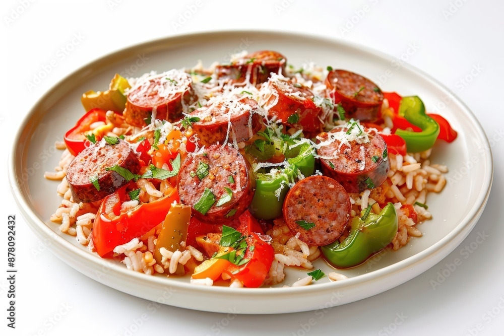 Colorful Sweet Sausage Stuffed Peppers with Bell Peppers Colorful Sweet Sausage Stuffed Peppers with Bell Peppers