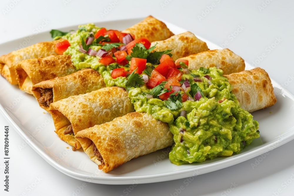 Authentic Deep-Fried Beef Chimichangas with Zesty Guacamole Authentic Deep-Fried Beef Chimichangas with Zesty Guacamole