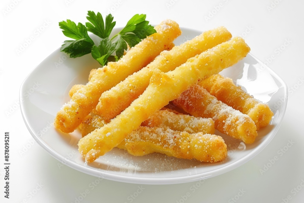 Saffron-Parmesan Sticks: Exquisite Culinary Excellence on Plate Saffron-Parmesan Sticks: Exquisite Culinary Excellence on Plate