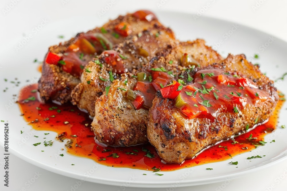 Sizzling Seared Pork Chops on Pepper Jelly Sizzling Seared Pork Chops on Pepper Jelly