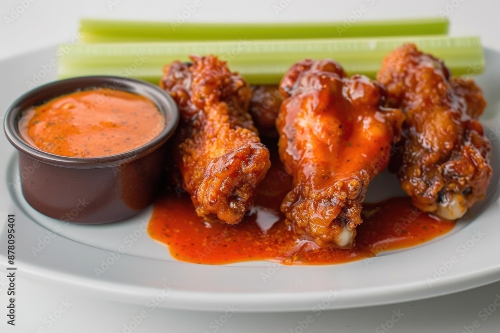 Deep-Fried Sriracha Buffalo Wings with Blue Ranch Dipping Sauce Deep-Fried Sriracha Buffalo Wings with Blue Ranch Dipping Sauce
