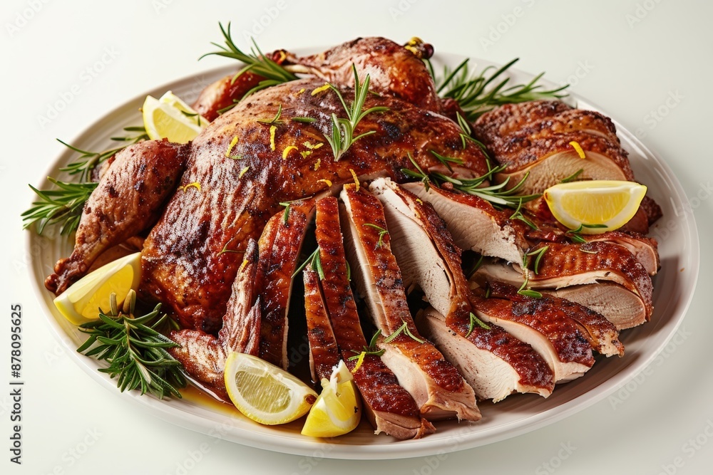 Crispy and Succulent Deep-Fried Turkey Platter Crispy and Succulent Deep-Fried Turkey Platter