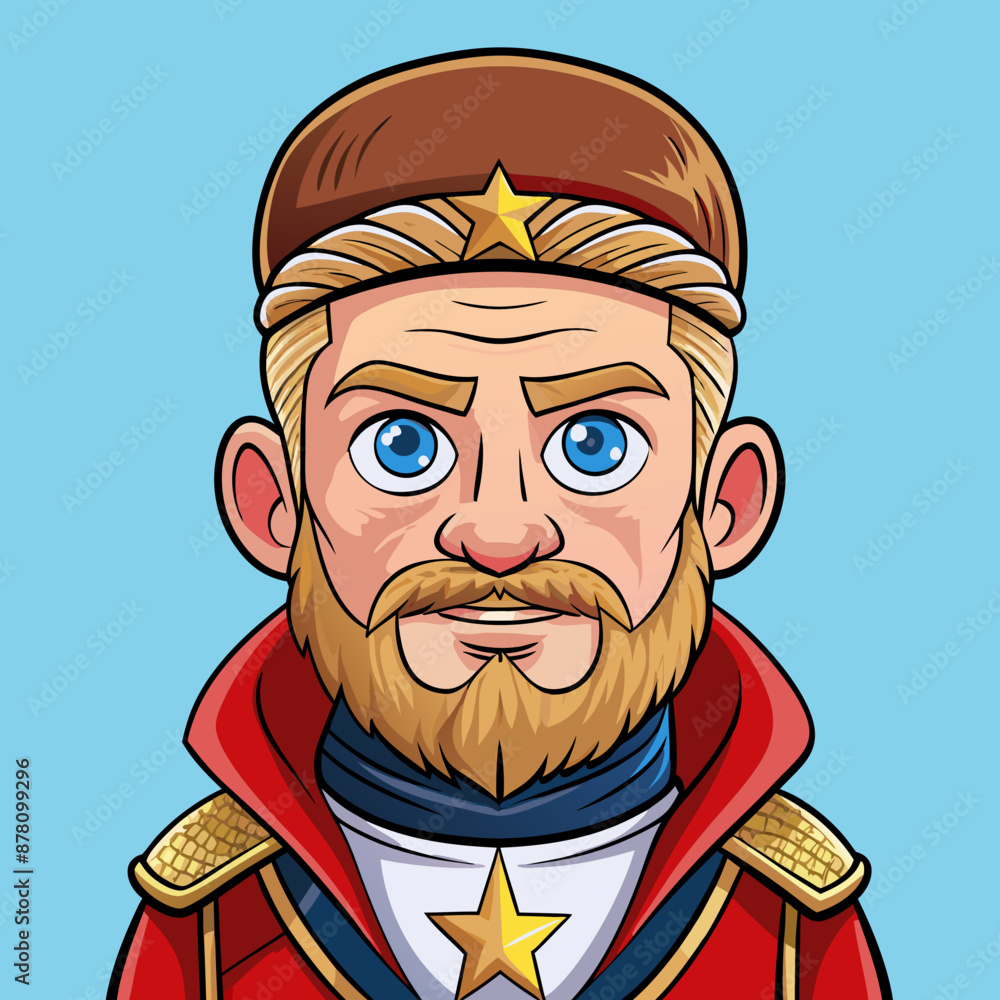 illustration of russian man illustration of russian man