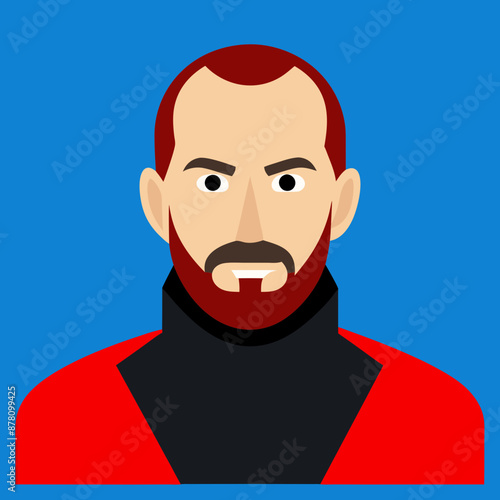 illustration of russian man