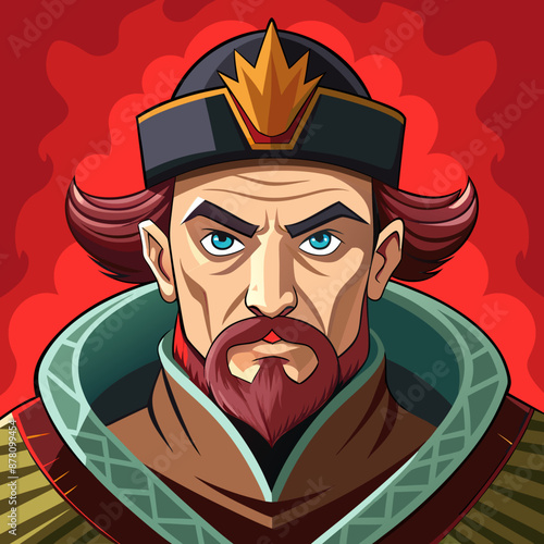illustration of russian man