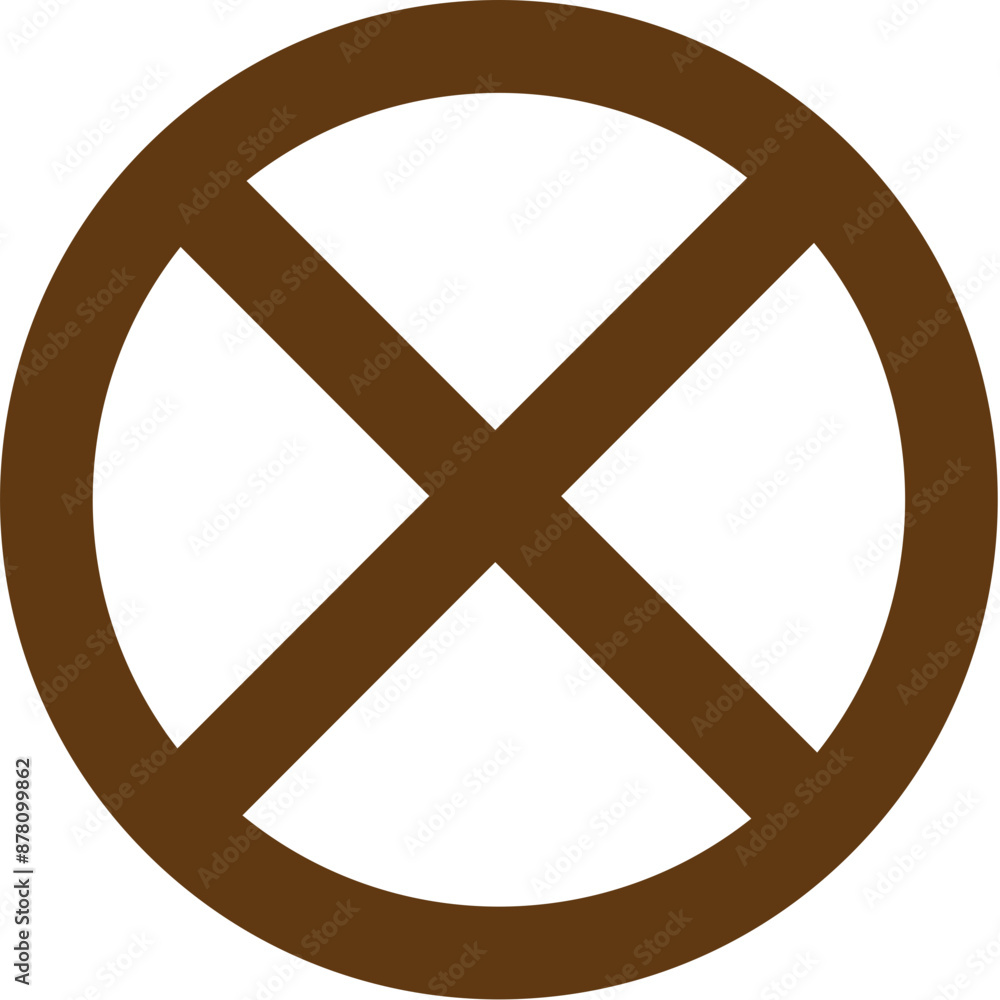 Vector illustration of no stop icon. Vector illustration of no stop icon.