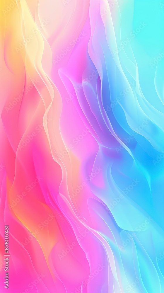 Abstract background of pink, yellow, and blue swirls Abstract background of pink, yellow, and blue swirls