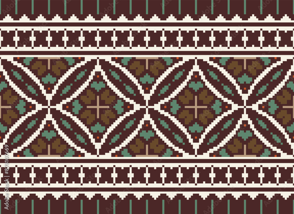 Naklejka premium Wzór plemienny w paski bez szwu. Azteckie geometryczne czarno-białe tło. Może być stosowany w projektowaniu tkanin na ubrania, akcesoria, papier dekoracyjny, opakowania,