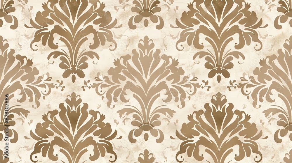 Damask pattern wallpaper Damask pattern wallpaper