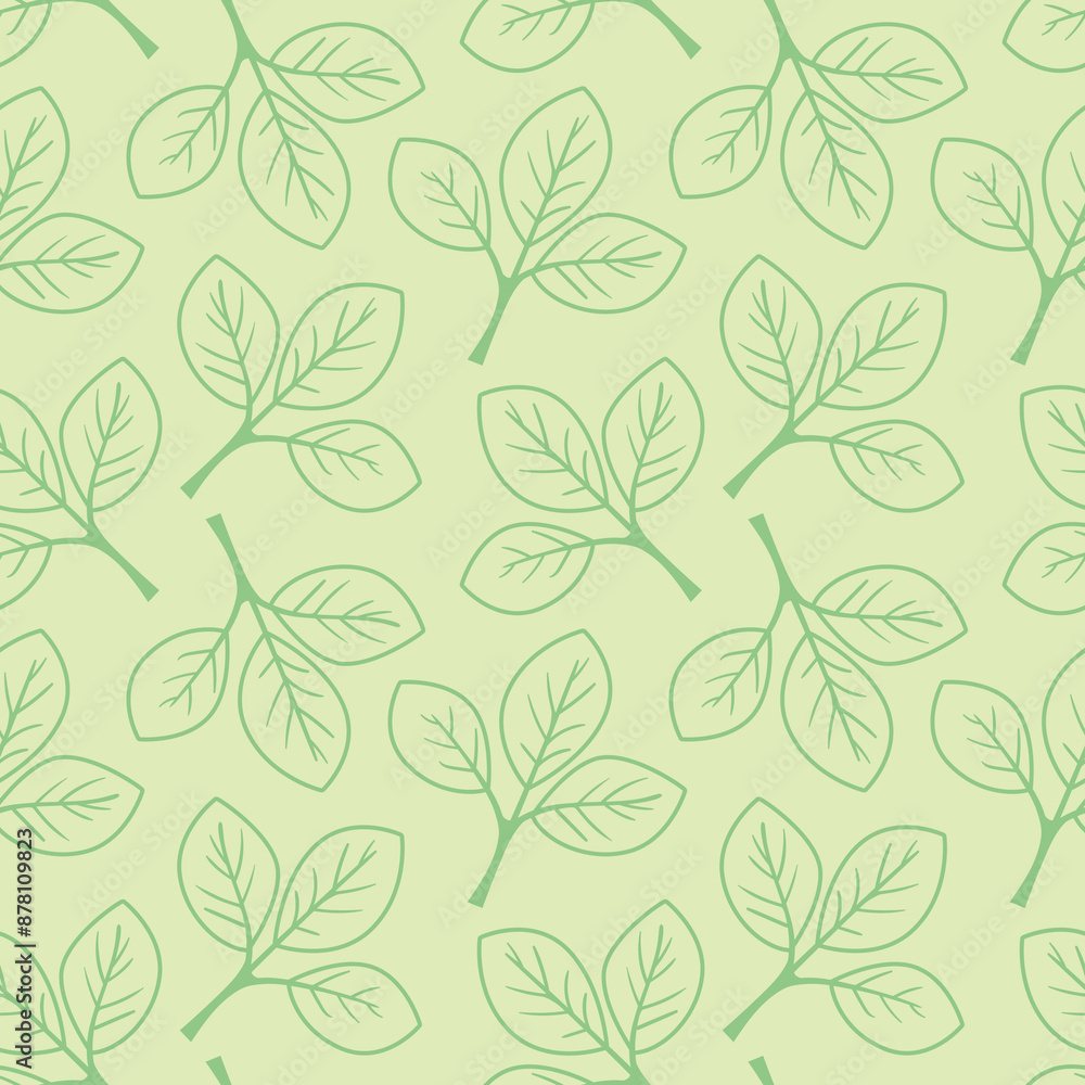 Hand drawn floral pattern vector design. Simple ornament with plant and leaf. Hand drawn floral pattern vector design. Simple ornament with plant and leaf.