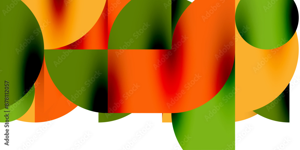 Tech minimal circular shapes geometric art. Vector modern circles Tech minimal circular shapes geometric art. Vector modern circles