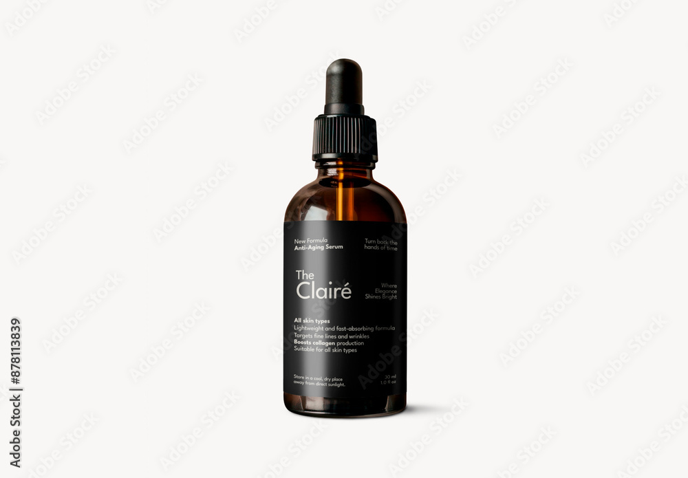 Droppe Bottle Label Mockup With Generative AI Stock Template | Adobe Stock