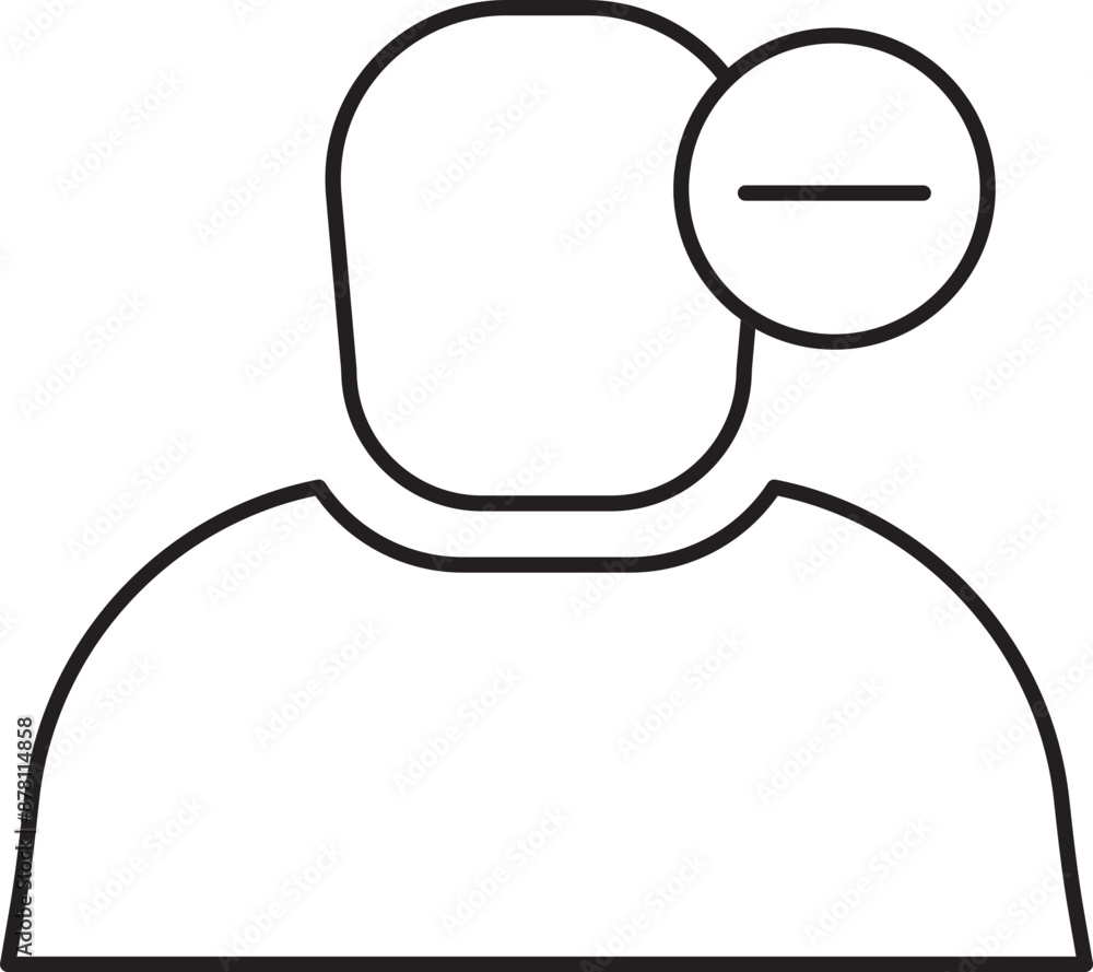User Remove Linear Icon or Symbol. User Remove Linear Icon or Symbol.