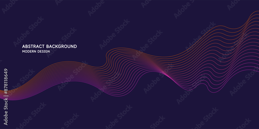 Wavy, wriggling lines on a dark background. Abstract background with amorphous shapes. A template for placing text and information. Beautiful stylish design. Wavy, wriggling lines on a dark background. Abstract background with amorphous shapes. A template for placing text and information. Beautiful stylish design.