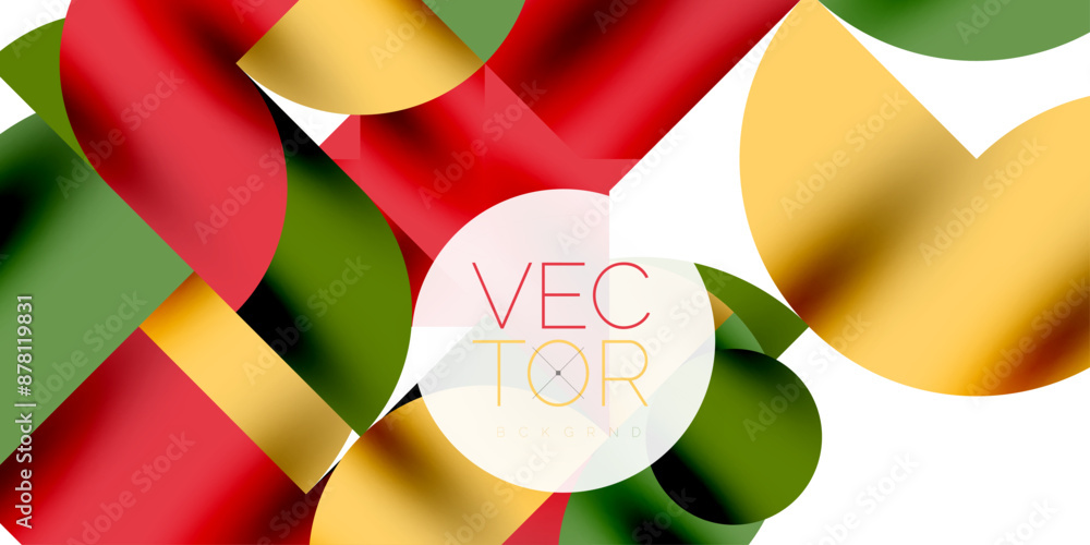 Shadow effect shiny circles and round triangles geometric modern art. Vector Illustration For Wallpaper, Banner, Background, Card, Book Illustration, landing page Shadow effect shiny circles and round triangles geometric modern art. Vector Illustration For Wallpaper, Banner, Background, Card, Book Illustration, landing page