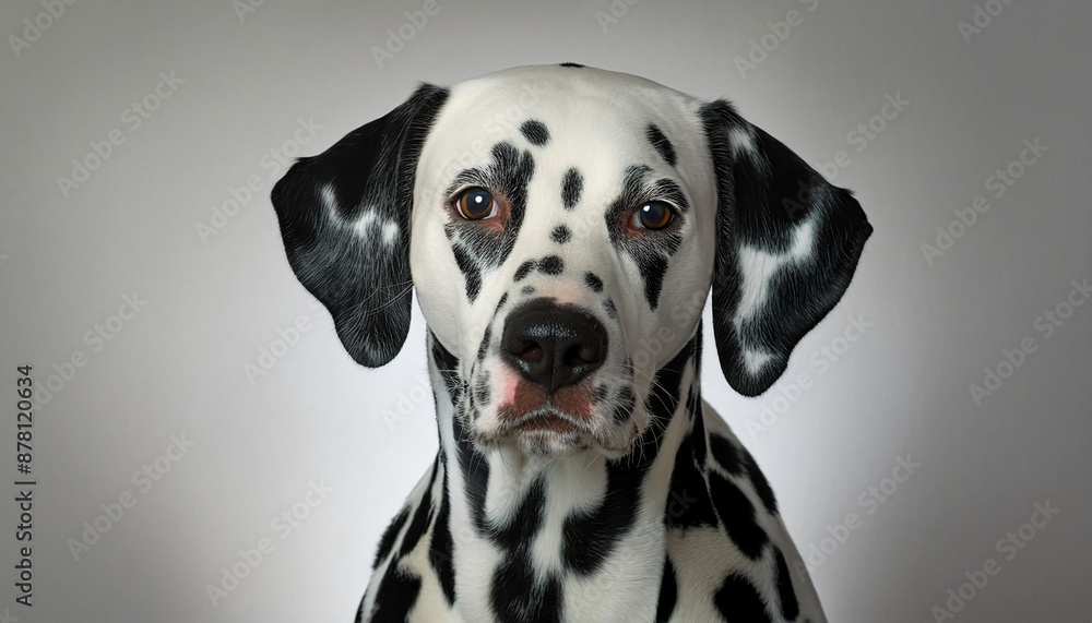 beautiful dalmatian dog white background beautiful dalmatian dog white background