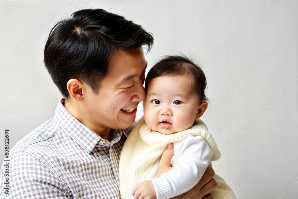 Affectionate Asian Father Holding Baby Daughter
Affectionate Asian Father Holding Baby Daughter