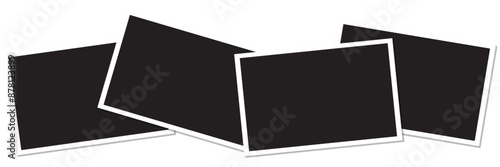 4 photo collage template. vector illustration, new collections