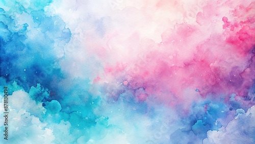 abstract watercolor background blue pink pastel color, abstract, pink, watercolor, color © tammanoon