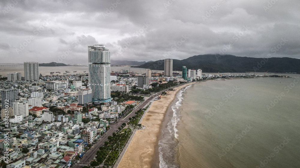 The aerial view of Quy Nhon in Vietnam The aerial view of Quy Nhon in Vietnam