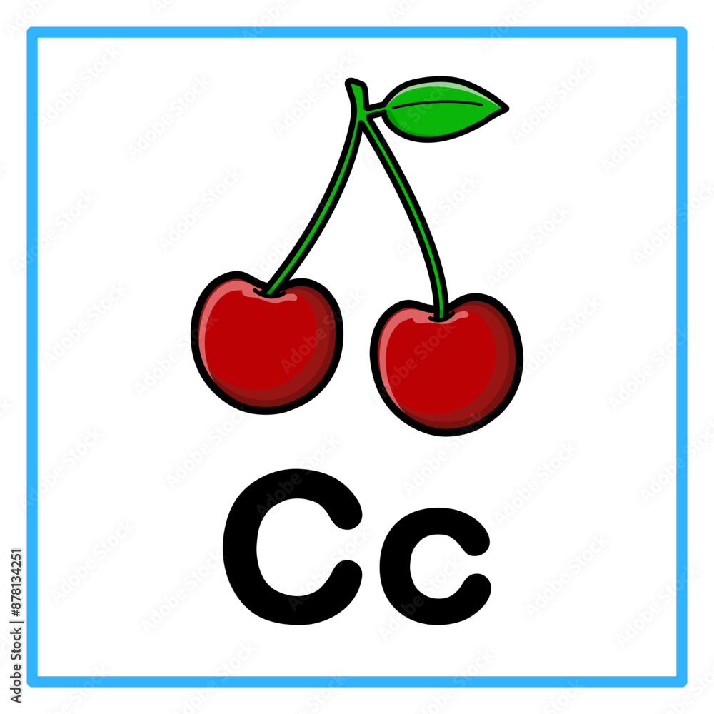 red cherry alphabet cc illustration red cherry alphabet cc illustration
