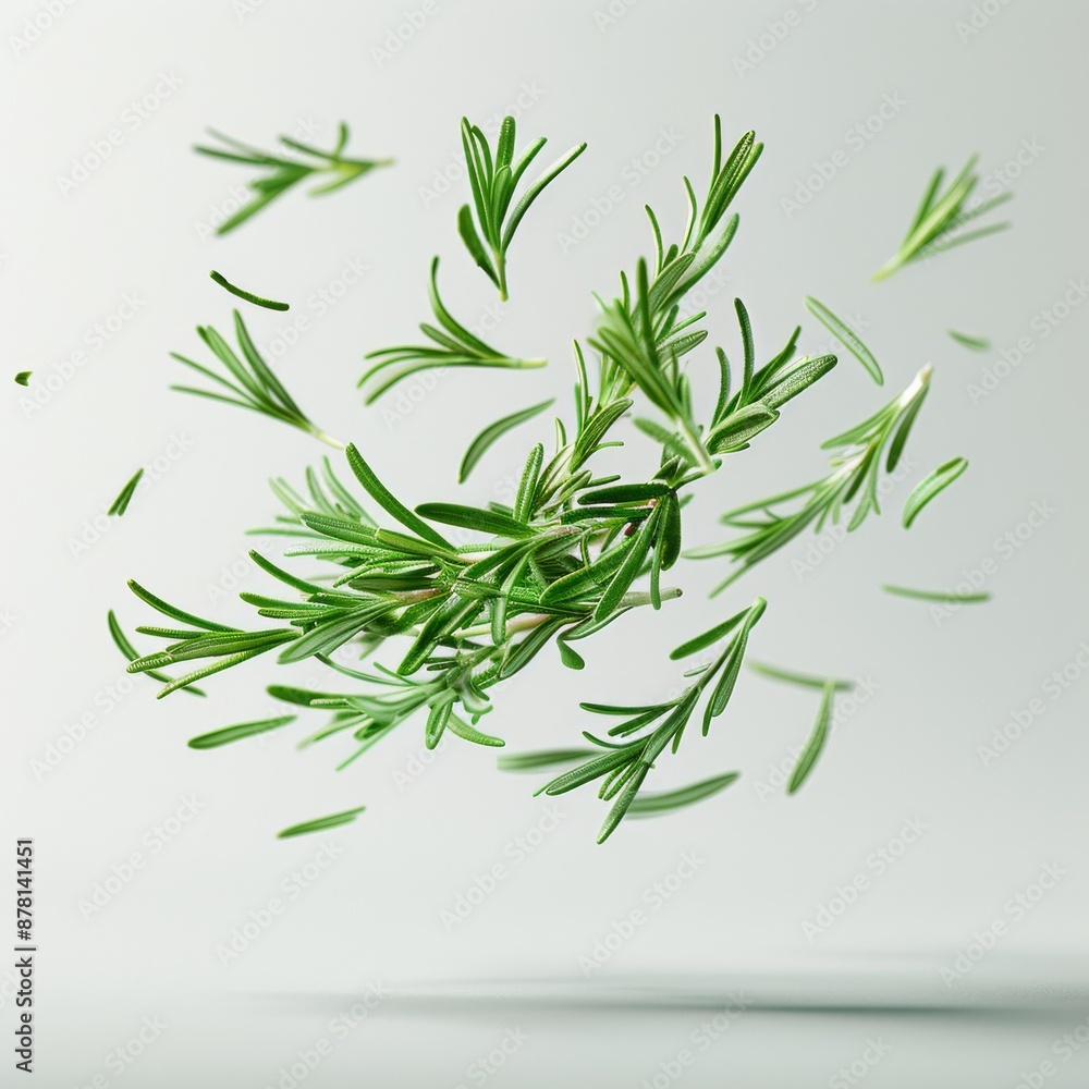 Fresh organic rosemary herb isolated on white background. Fresh organic rosemary herb isolated on white background.