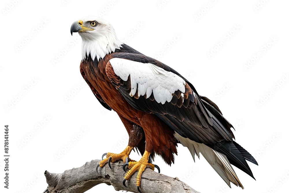 African Fish Eagle Perched on a Branch African Fish Eagle Perched on a Branch
