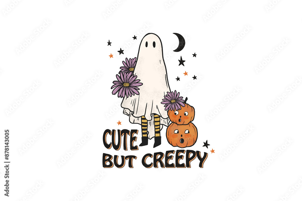 Obraz premium Cute But creepy Halloween PNG Sublimation Graphics 