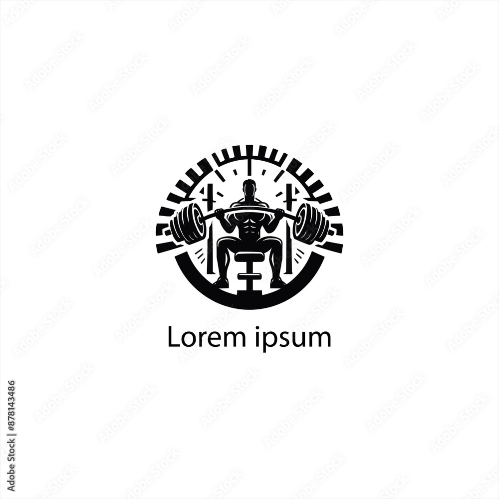 A Gym Fitness Logo Design A Gym Fitness Logo Design