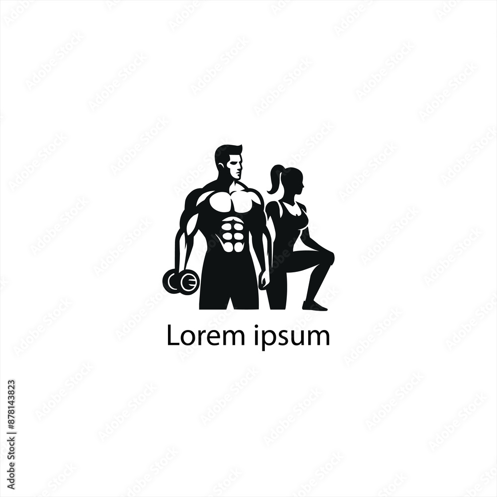 A Gym Fitness Logo Design A Gym Fitness Logo Design