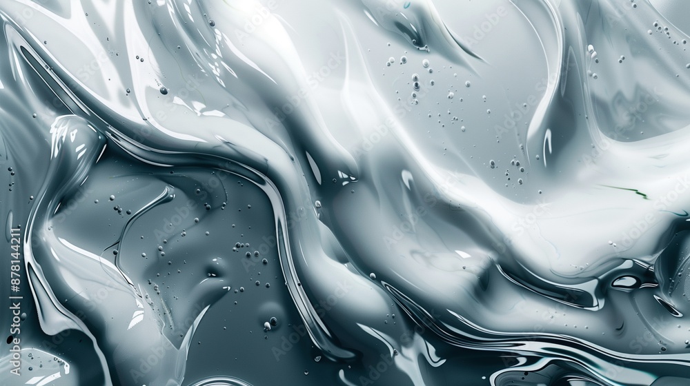 Smooth white grey paint waves texture background image. Flowing splashes. Iridescence abstract photo backdrop wallpaper realistic. Sleek futuristic aesthetic concept photorealistic Smooth white grey paint waves texture background image. Flowing splashes. Iridescence abstract photo backdrop wallpaper realistic. Sleek futuristic aesthetic concept photorealistic