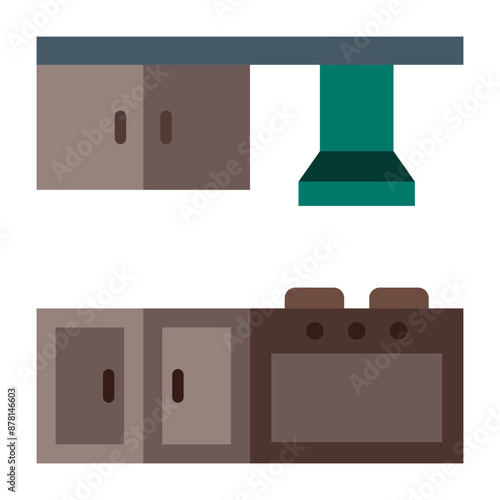 Kitchen Cabinet Flat icon