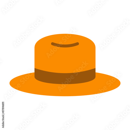 Fedora Hat Flat icon