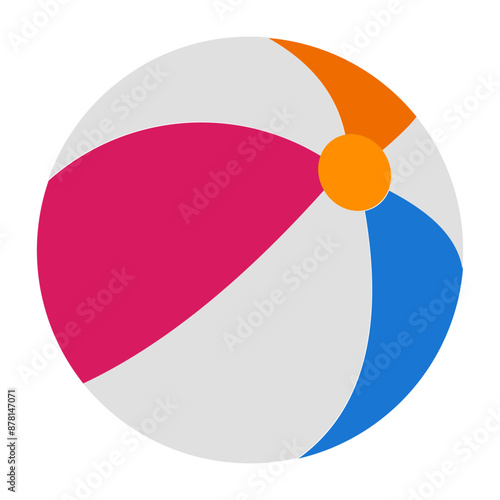 Beach Ball Flat icon
