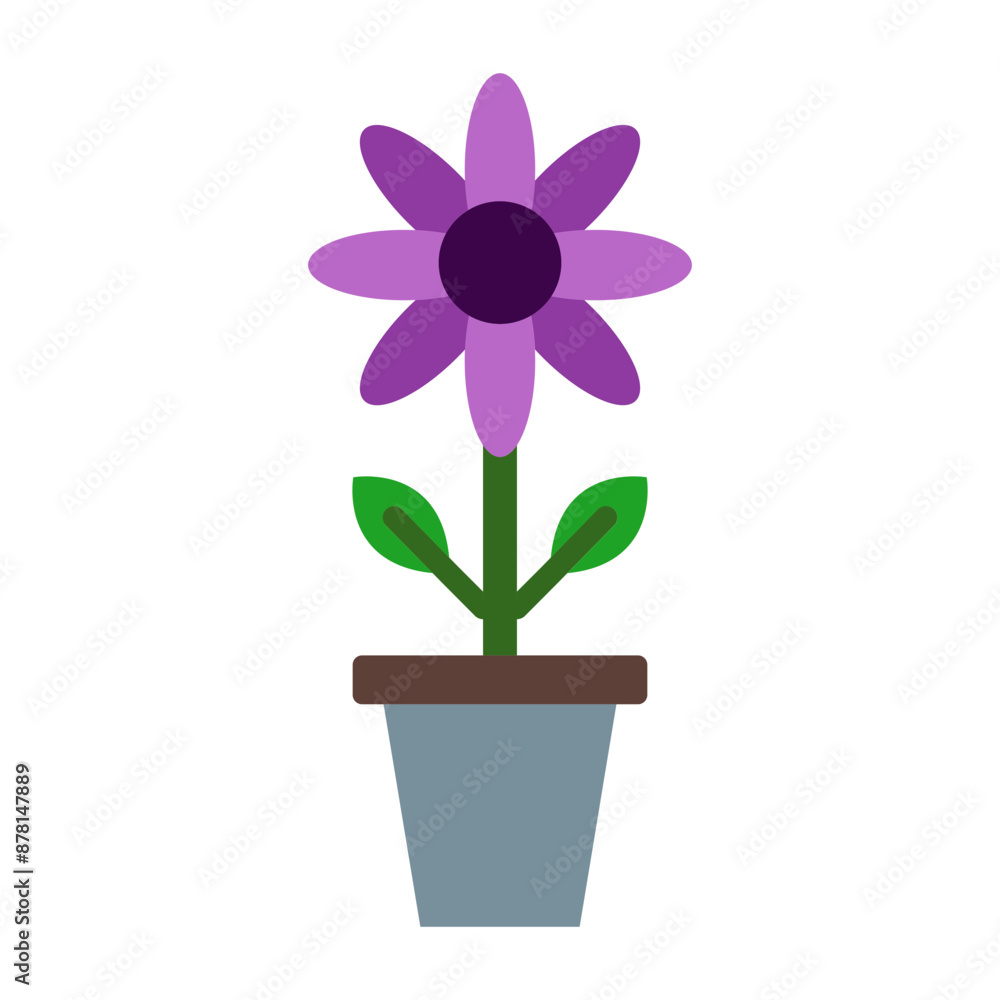 Flower pot Flat icon Flower pot Flat icon